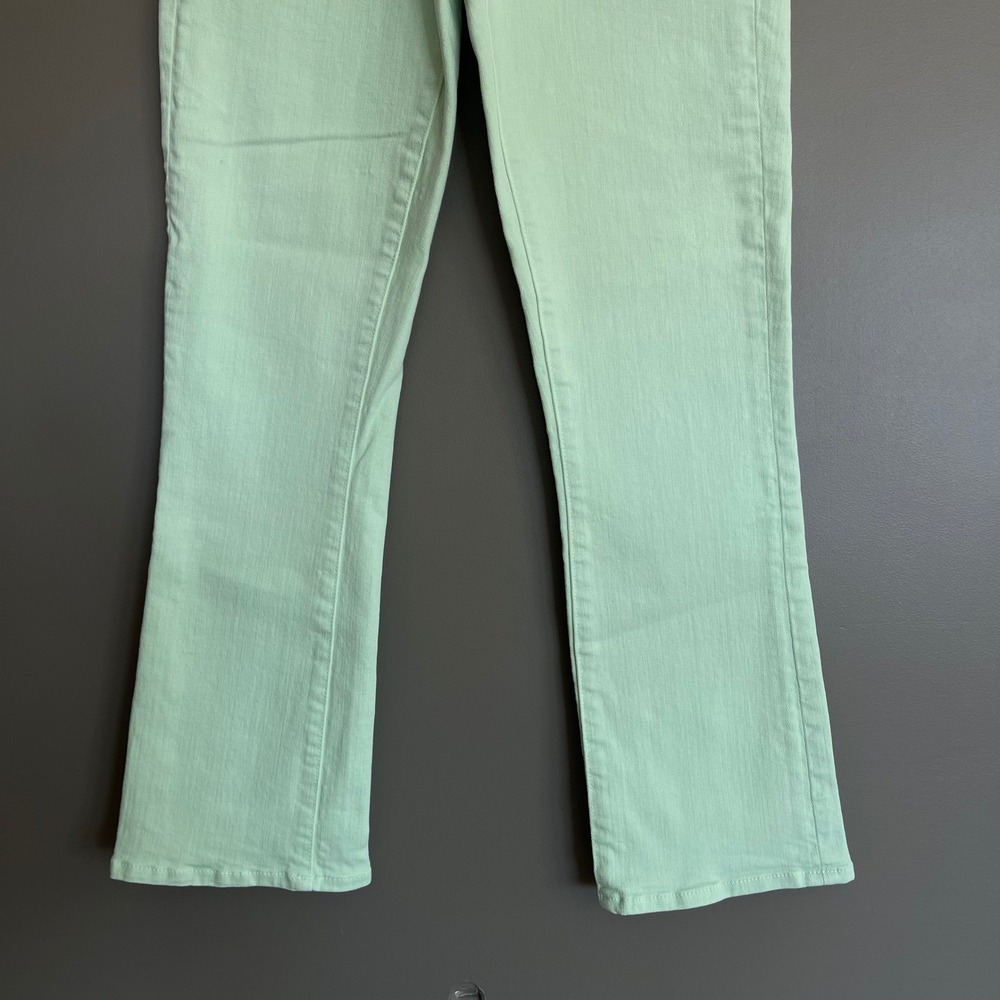 Veronica Beard Carly‎ Kick Flare Jean 26 Pistachio Green Stretch High Rise Chic - Picture 9 of 16